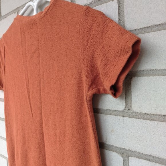 Zara Trafaluc Orange Tunic Top Dress - Picture 10 of 10